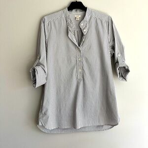 Striped Black and White Men's Shirt